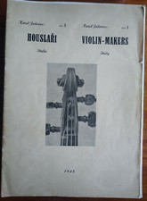 Book Karel Jalovec Italian Violin Makers Houslari Italie - rare 1948! 20 issues