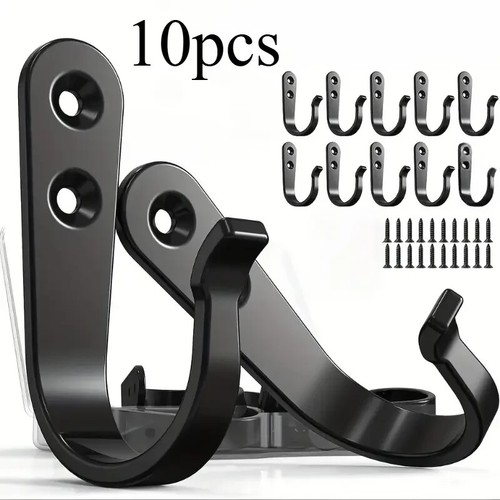 10pcs coat hooks single - hooks, wall