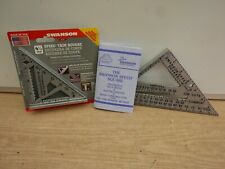 SWANSON  7" SPEED ROOFING SQUARE & BLUE BOOK S0101 + 4.5" TRIM SQUARE S0145