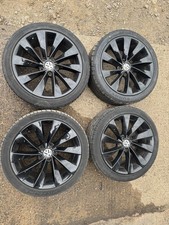 2008 VW Scirocco  - 18 Gloss Black Turbine Alloy Wheels Tyres - 3C8 601 025 D