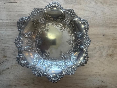 Antique silver plated dish - , by