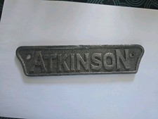 Atkinson Lorry Maker’s Plate