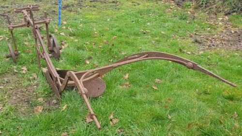 Vintage plough last used - plough.,