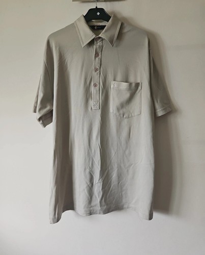 Mens gabicci beige polo shirt - mens,