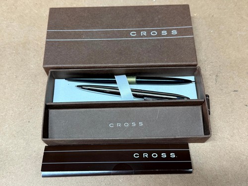 Vintage cross pen set - vintage, black