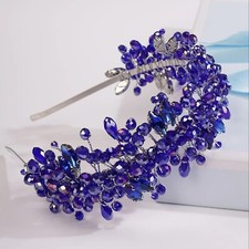 Blue Crystal Headband Tiara