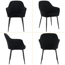 2/4/6x Dining Chairs Velvet