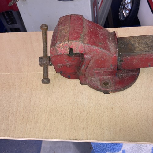 Old vintage record bench vice - record,
