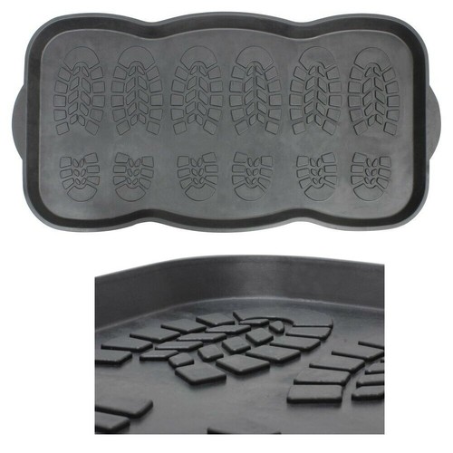 Jvl rubber boot tray mat - jvl,