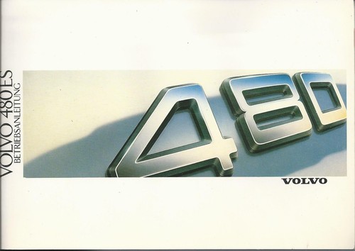 Volvo 480 owners manual - owners,