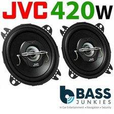 JVC Peugeot 107 2005 - 2015 MK1 Front Dash 4" 10cm 2 Way 420 Watts Car Speakers
