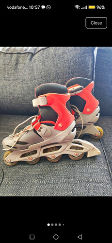 Fear inline skates - fear, red