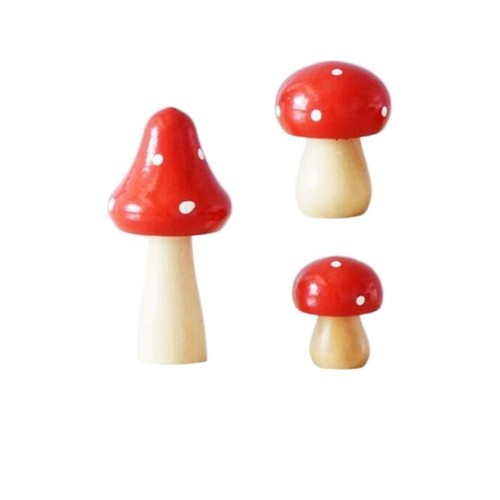 Miniature figurines mushroom - figurines,