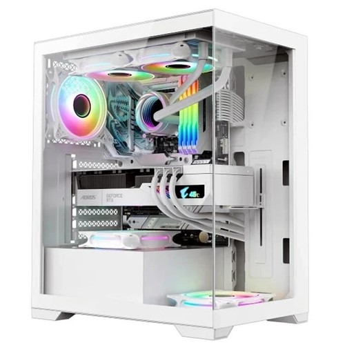 Gaming case white mid tower - gaming,