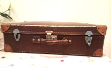 Vintage Old leather Suitcase