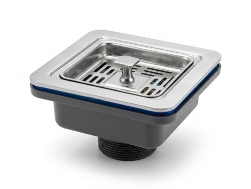 Square kitchen sink basket - square,