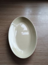 Vintage 1940's Woods ware Jasmine yellow gravy boat stand used. Vgc.