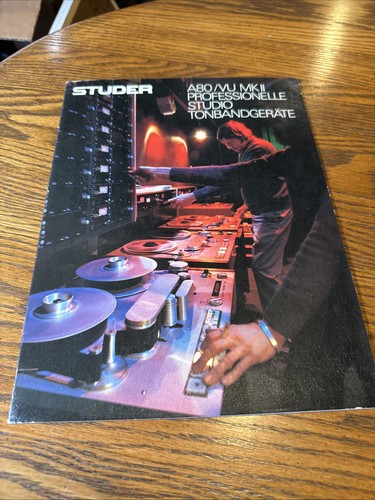 Studer a80 mkii - mkii, brochure