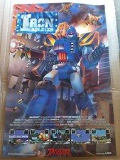Atari Jaguar 64-Bit Games Console Iron Soldier Poster Genuine Item from 1994 NEW