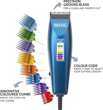 Wahl Mens Colour Pro Corded Hair Clipper Trimmer Grooming Set