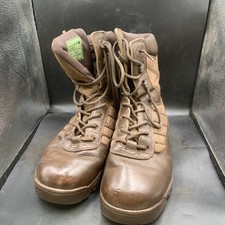 British Army Surplus Brown Leather Bates Male Combat Patrol Boots - Size UK 9 W