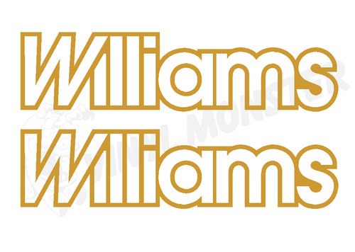 Williams stickers renault - 2x,