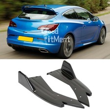 For Vauxhall Opel Astra GTC VXR Gloss Rear Bumper Diffuser Spoiler Spat Canards