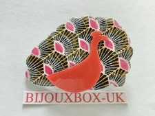 LEA STEIN PEACOCK BROOCH. Best Selection Online.