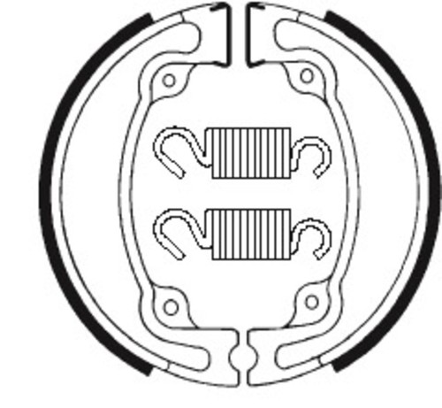 Brake shoes organic ba042 fits - brake,