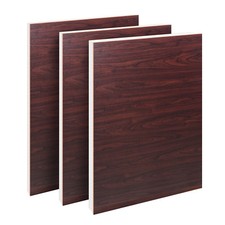 uPVC Flat Door Panel Rosewood Woodgrain Reinforced Plastic Foiled 24mm 28mm