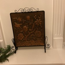 Brass Effect Fire Screen.