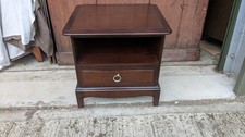 Single Stag bedside table  with shelf and drawer TC11025D