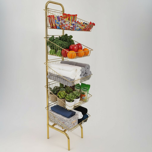 Golden tier wire basket - tier,