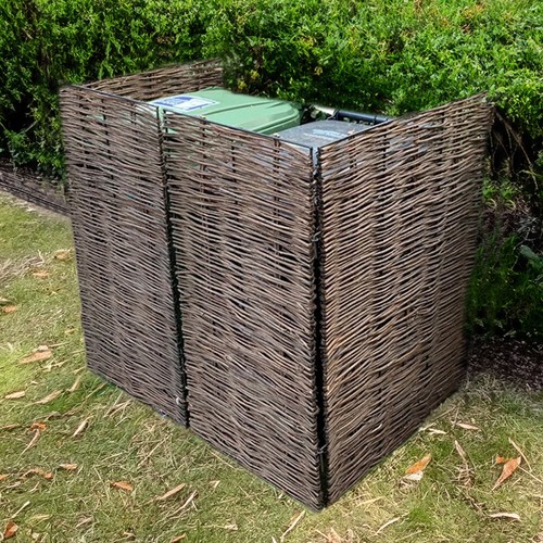 Double wheelie bin screen - wheelie,