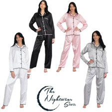 Womens Satin Silk Pyjamas Set