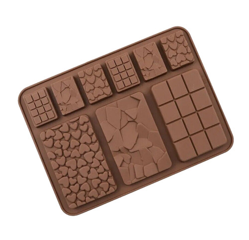 Chocolate bar mold silicone - chocolate,