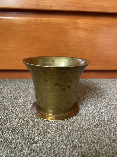 Vintage brass planter weight - brass,