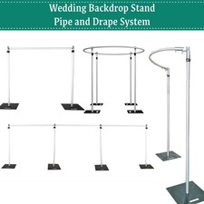 Pipe and Drape Backdrop Stand Kit Heavy Duty for Weddings Anniversary Birthdays