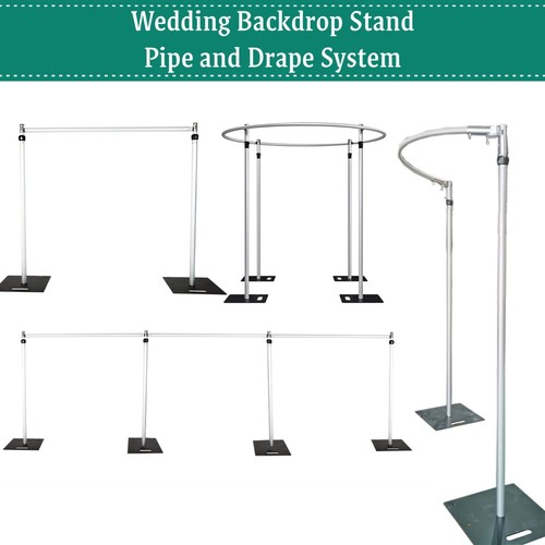 Pipe and drape backdrop stand - and,