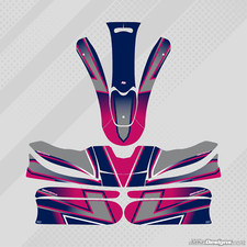 KOSMIC 2015 KG507/508 + M10 STYLE FULL KART STICKER KIT - KARTING - JakeDesigns