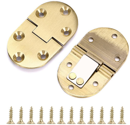 Solid brass hinge drop - brass,