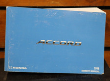 2018 Honda ACCORD Owners Manual BOOK ONLY