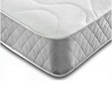 Orthopaedic Sprung Mattress Micro Quilted 8" Grey Border All Sizes Available