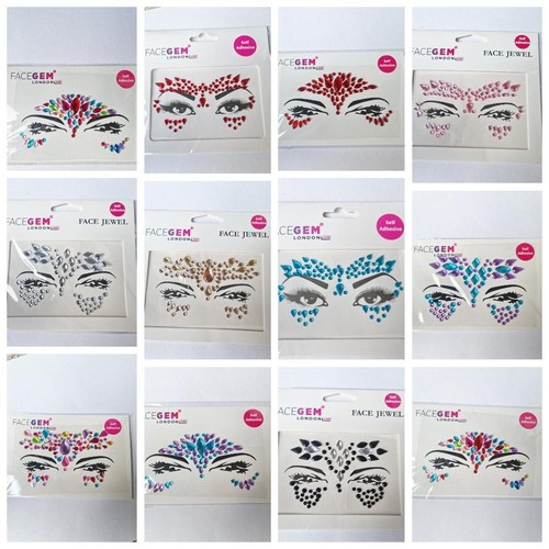 Face gems adhesive glitter - face,