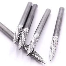 5x solid carbide cutter 3mm burrs grater engraving for Dremel Proxxon multifunction tool
