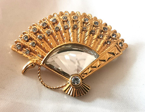 Swarovski crystal goldtone - a,