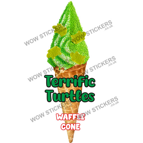 Terrific turtles waffle cone - waffle,