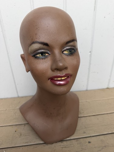 Vtg female mannequin head bust - vtg,