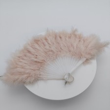 🪭Feather Folding Fan Cream