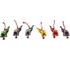 Elephant Bell Hanging Layer Set OF 6 Home Christmas Hanging Decorative Ornaments